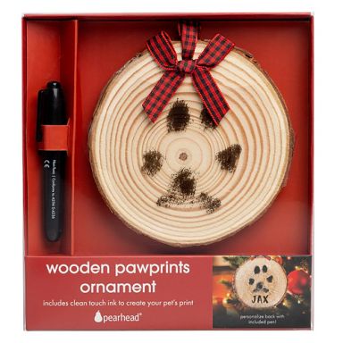 Pearhead - Wooden Pawprints Ornament OUT OF STOCK