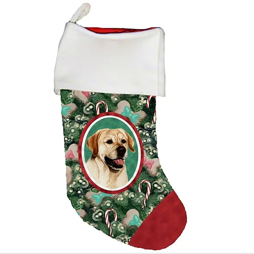 Christmas Stocking - Yellow Labrador