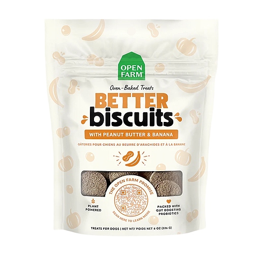 Open Farm - Better Biscuits - Peanut Butter & Banana