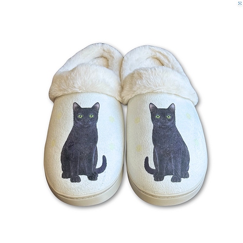 Breed Snugg Slippers - Black Cat