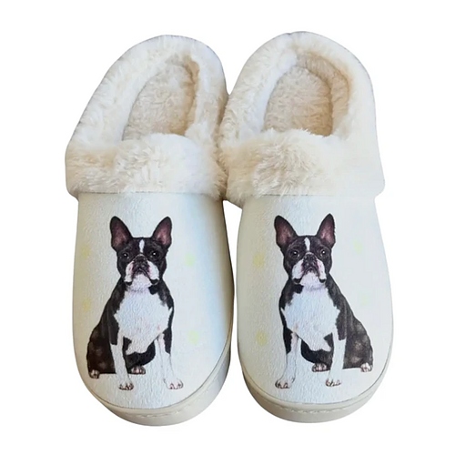 Breed Snugg Slippers - Boston Terrier