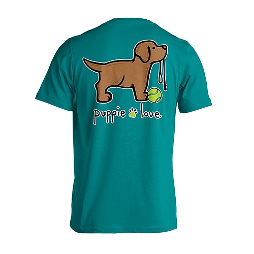 New! Puppie Love Tshirts - Chocolate Lab Pup