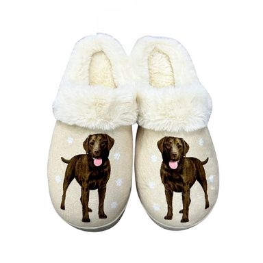 Breed Snugg Slippers - Chocolate Lab