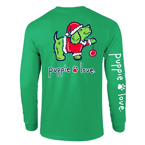 Puppie Love Long Sleeve - Christmas Grouch Pup