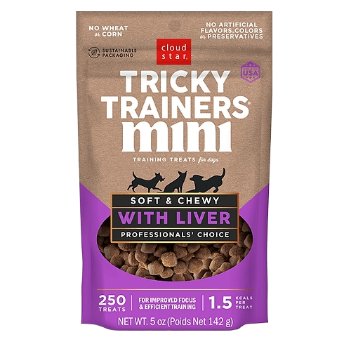 CloudStar - Tricky Trainers - Mini Soft & Chewy w/ Liver