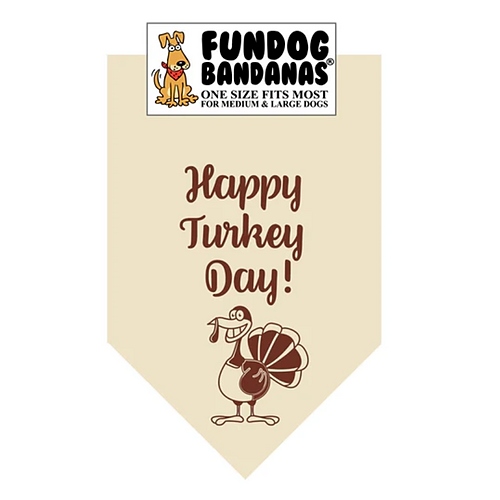 FunDog Bandanas - Happy Turkey Day!