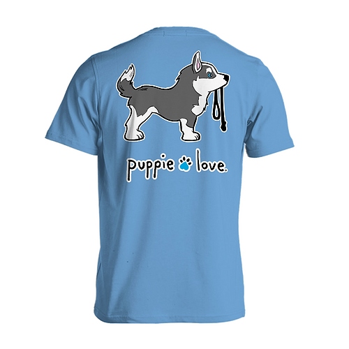 New! Puppie Love Tshirts - Husky Pup