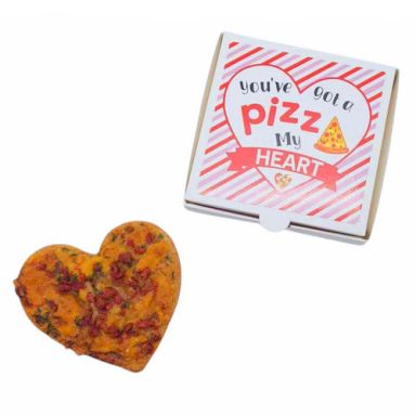 NEW! Heart Shaped Mini Bacon & Cheese Pizza!