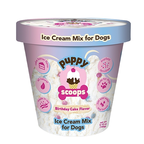 Puppy Scoops - Birthday Cake Flavor