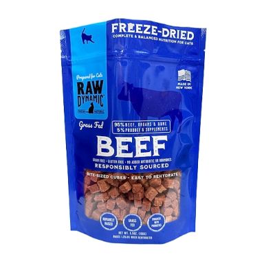 Raw Dynamic - Beef Freeze-Dried Raw Cat Food