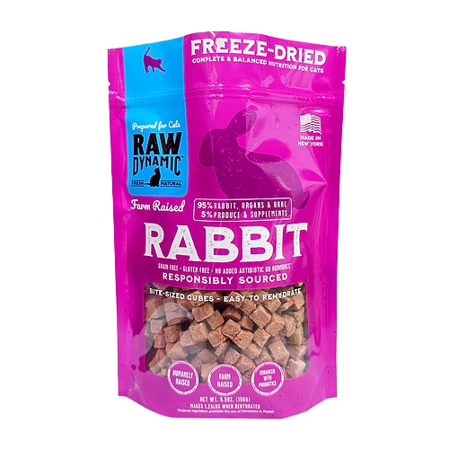 Raw Dynamic - Rabbit Freeze-Dried Raw Cat Food