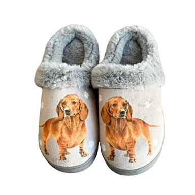 Breed Snugg Slippers - Red Dachshund