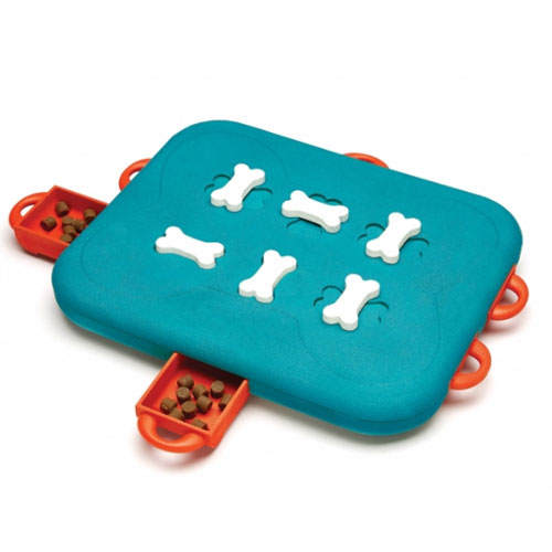 Outward Hound - Dog Brick - Interactive Treat Puzzle Dog Toy - Level 1 -  Four Your Paws Only