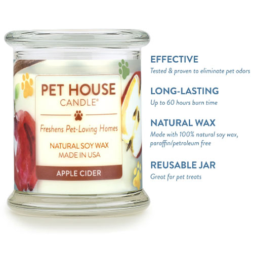 Pet House Soy Candles Apple Cider Four Your Paws Only