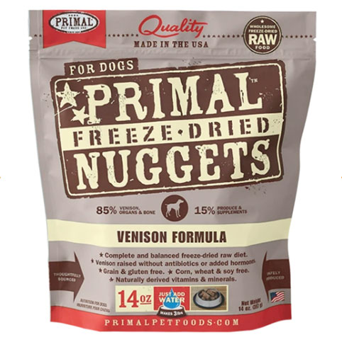Primal Pet Foods Raw Canine Venison Freeze-Dried Formula 14oz